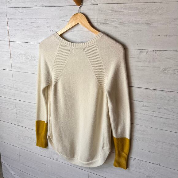 Anthropologie Sweater Womens Size XS Ivory & Mustard Cuffs Rebekah Tunic - Picture 14 of 16